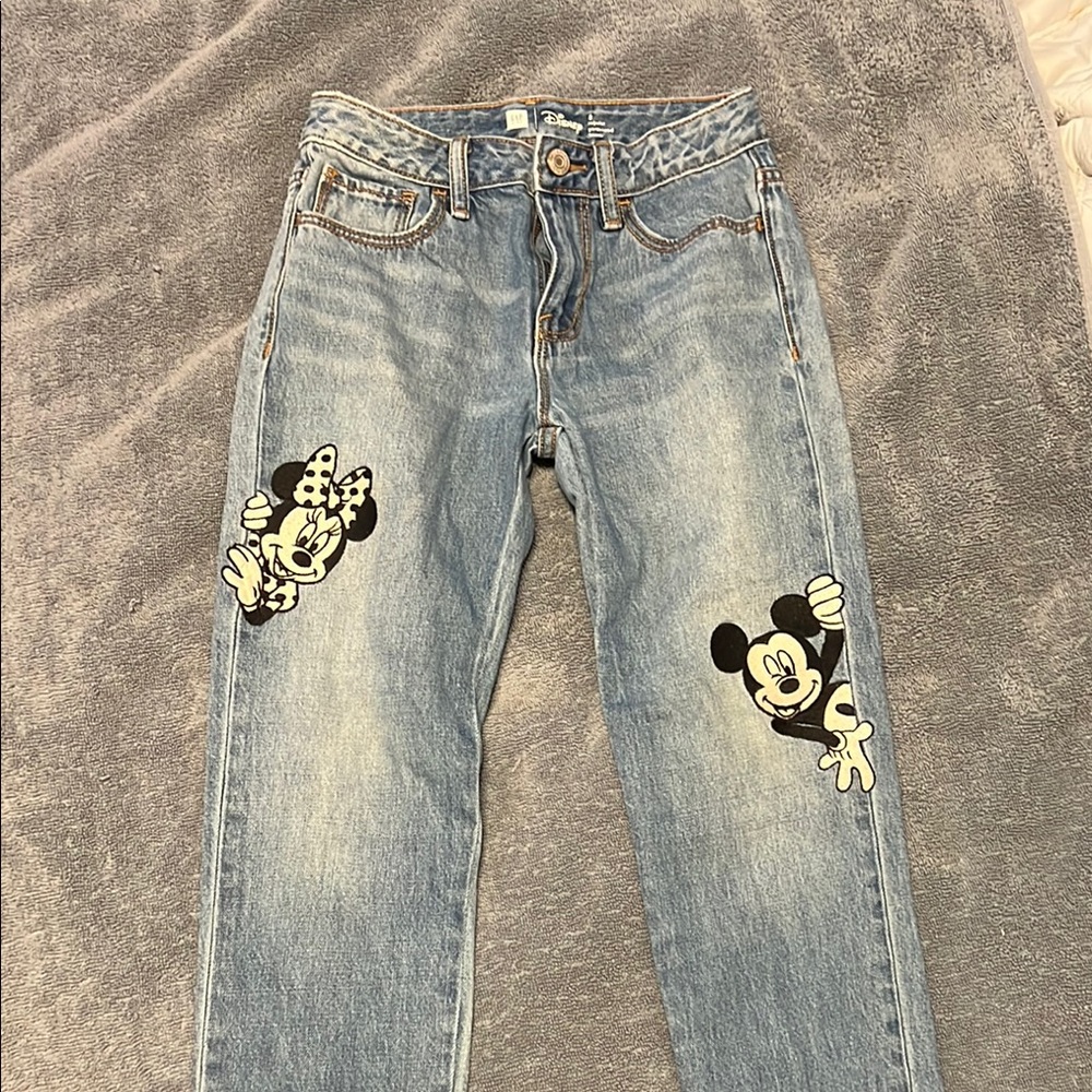 GAP Blue Jeans with Distressed Straight Fit